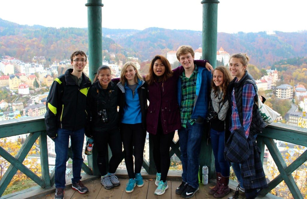 Some of the group at a lookout. Credit to Aidan 